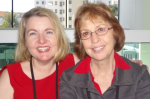 Cheryse Durrant with suspense author Sandy Curtis at the 2012 RWA Conference on the Gold Coast